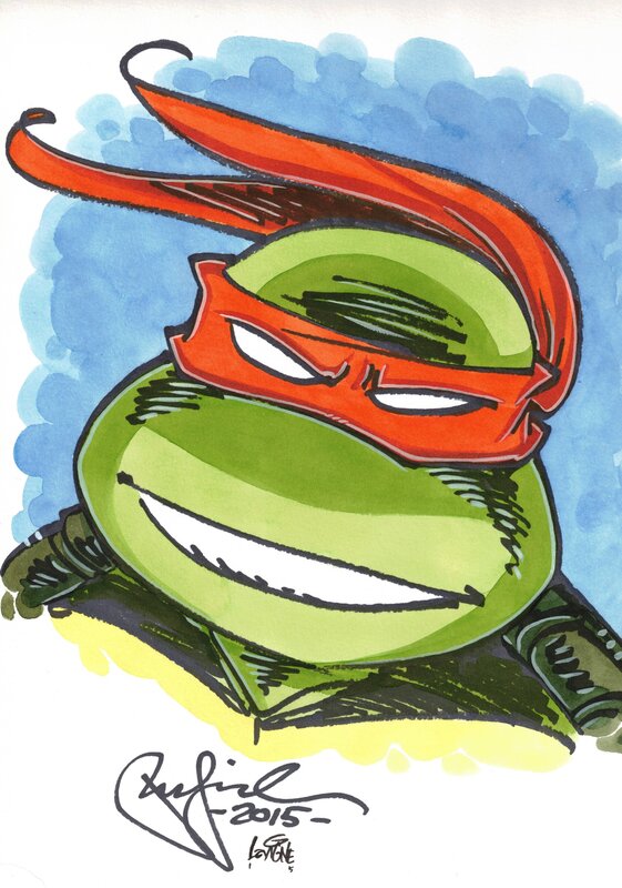 Peter Laird, Steve Lavigne, Tortues Ninja : Michelangelo - Illustration originale