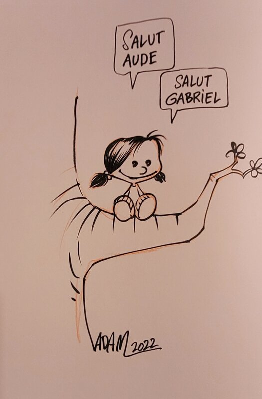 Dédicace de Adam dans Maya tome 1 - Dédicace