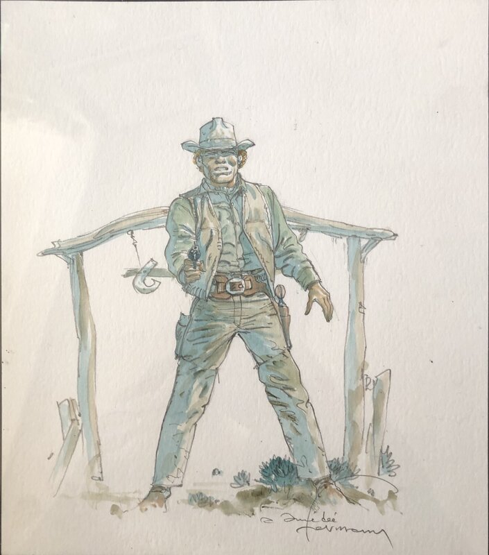Red Dust by Hermann - Original Illustration