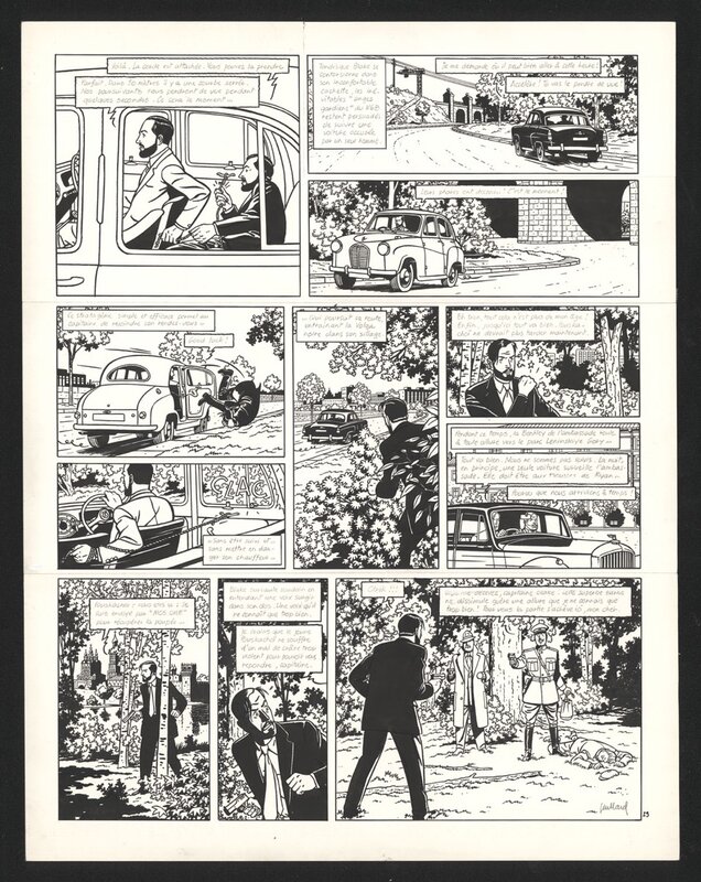 André Juillard, La Machination Voronov - Blake & Mortimer T14 - Planche originale