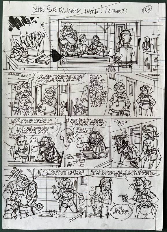 En vente - Planche préparatoire SODA GAZZOTTI Page 27 - Œuvre originale