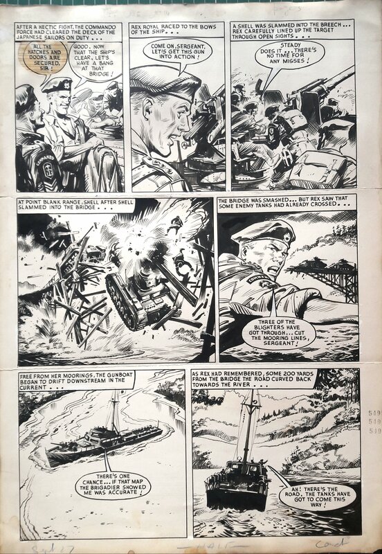 Ferdinando Tacconi, Commando one n°14, planche originale #3 - Planche originale