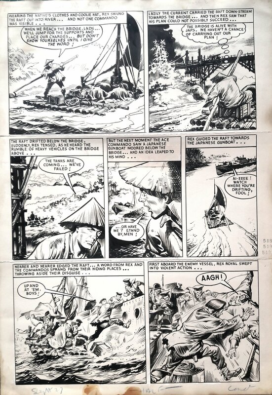 Ferdinando Tacconi, Commando one n°14, planche originale #3 - Comic Strip