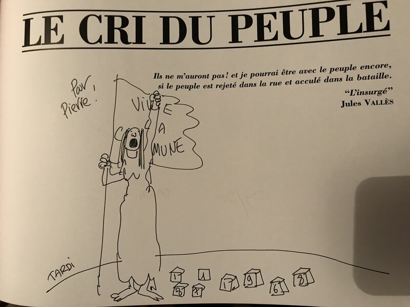 Le Cri du peuple par Jacques Tardi - Dédicace