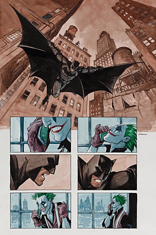 Batman par Enrico Marini - Planche originale