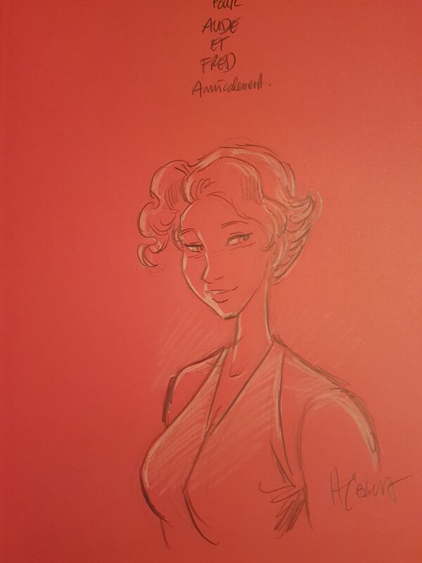 Dédicace de Hubsch dans Topaze tome 2 - Sketch