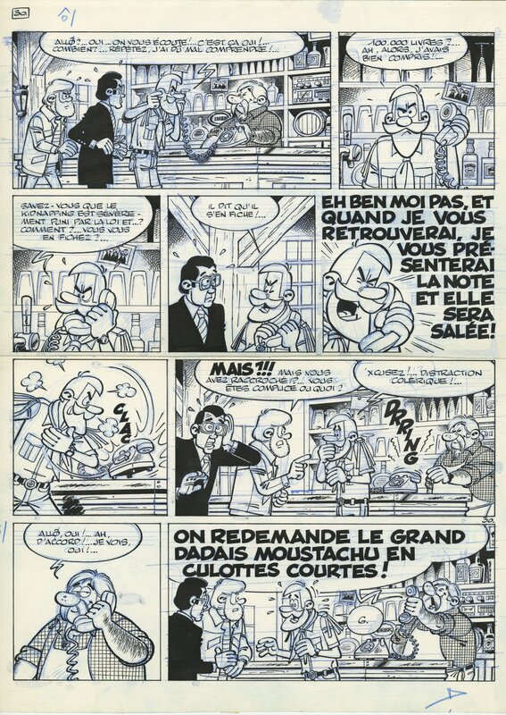 (1984) Turk - Clifton T.9 - Kidnapping - Planche originale 30 - Comic Strip