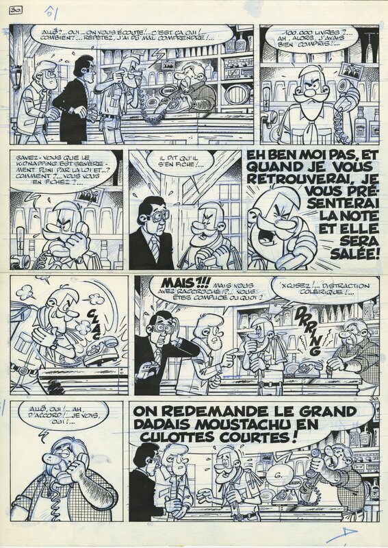 (1984) Turk - Clifton T.9 - Kidnapping - Planche originale 30 - Planche originale