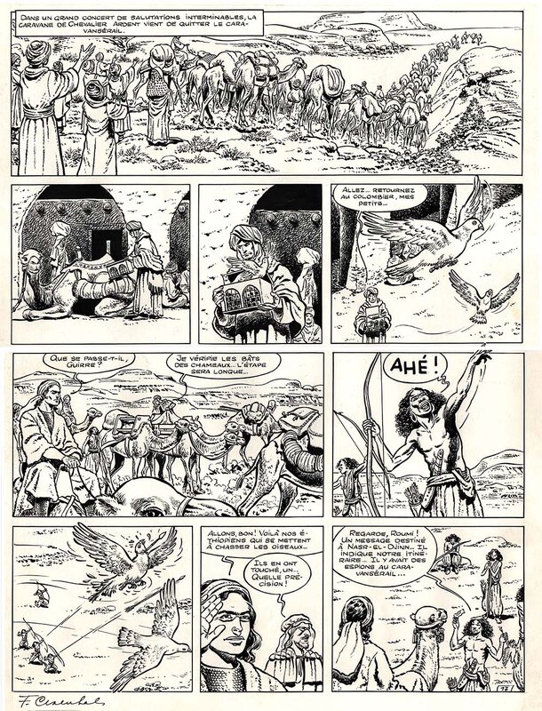 François Craenhals, Chevalier   Ardent La dame des sables - Comic Strip