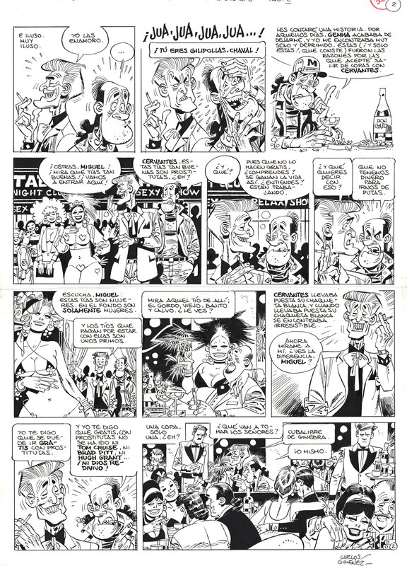 Carlos Giménez : Sexo y Chapuza tome 6 planche 2 - Planche originale