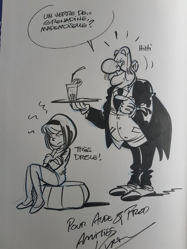 Dédicace de Krings dans la Ribambelle tome 8 TL - Dédicace