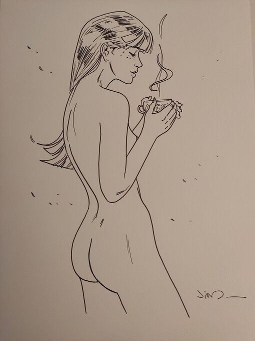 Une tasse de thé by Jim - Original Illustration