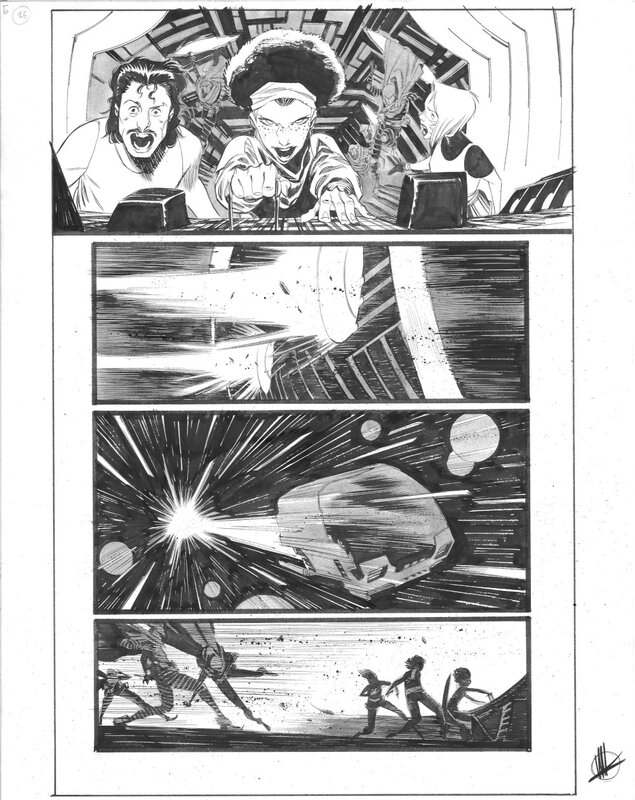 Matteo Scalera - Space Bandits - Planche originale