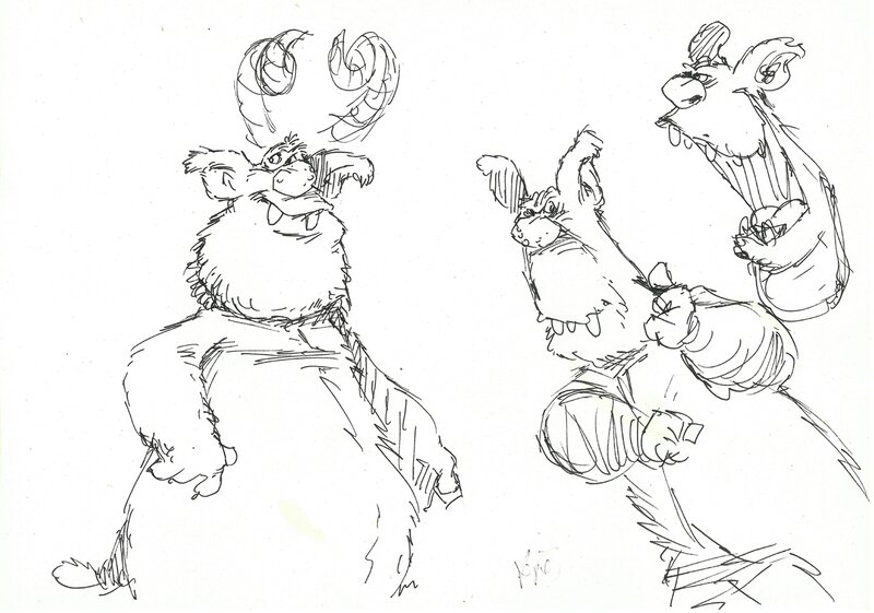 Poule dorée by Krzysztof Kopeć - Sketch