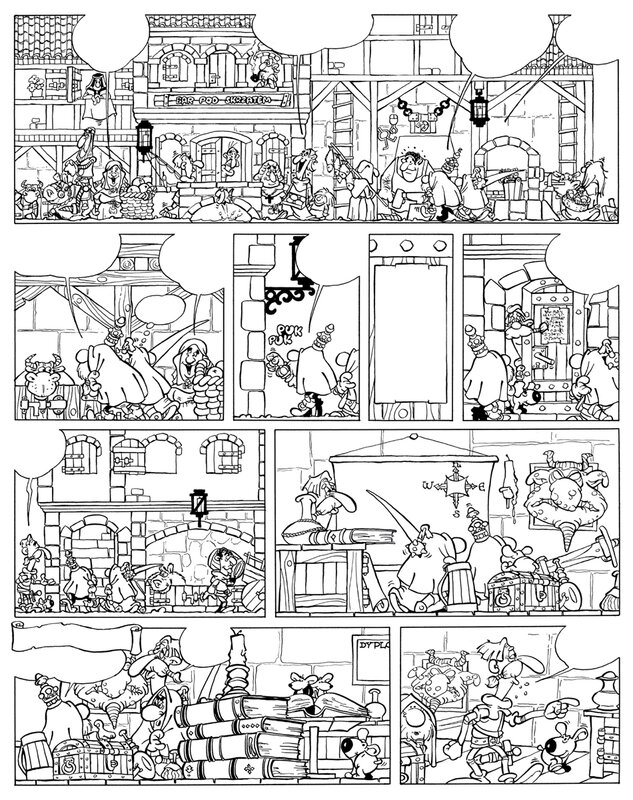 Krzysztof Kopeć, Poule dorée - Darlan et Horwazy - page 8 - Planche originale