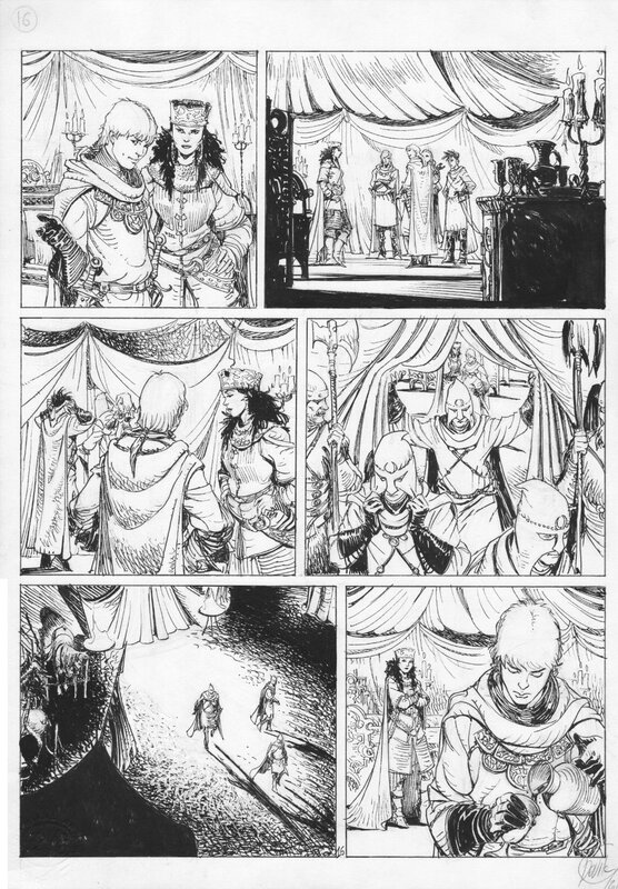 Giulio De Vita, Yves Sente, Les Mondes de Thorgal, Kriss de Valnor (Alliances - planche 16) - Planche originale