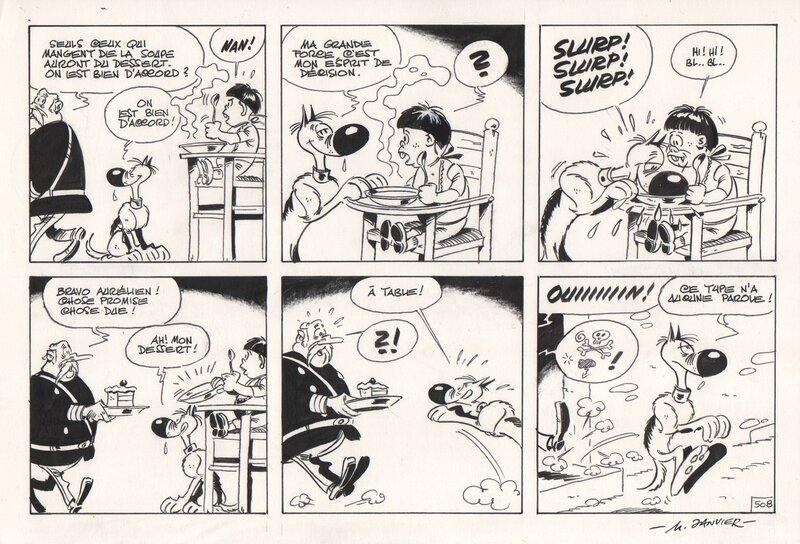 Michel Janvier, Jean Léturgie, Xavier Fauche, Rantanplan (gag 508) - Comic Strip
