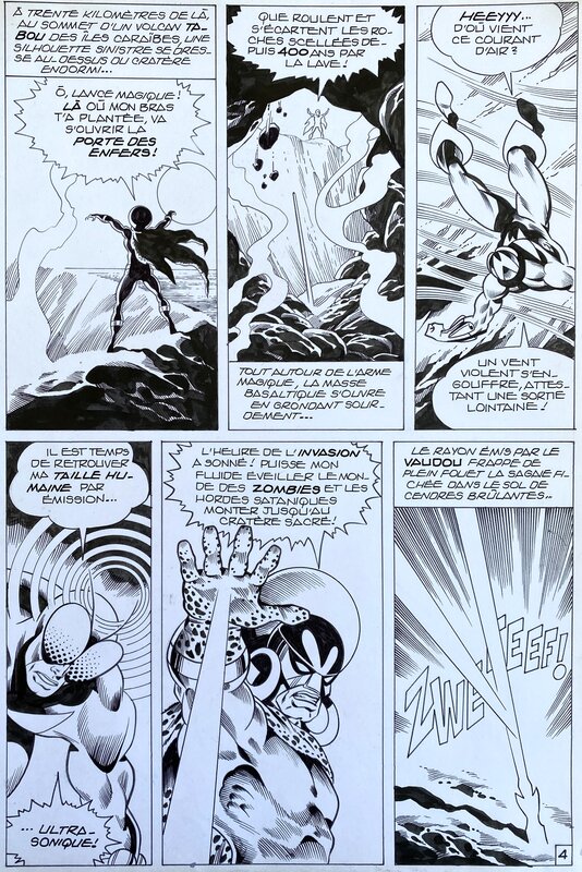 Jean-Yves Mitton, Mikros - Titans #46 - planche n°4 - Descente aux enfers - Comic Strip