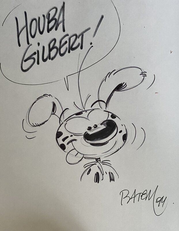 Marsupilam by Batem, André Franquin - Sketch