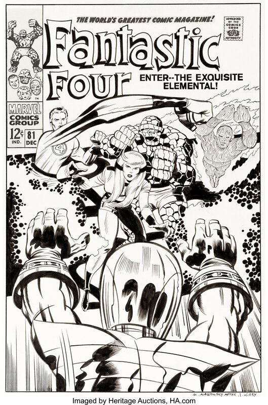 Michael Maikowsky, Fantastic Four 81 (Recréation d'après Jack Kirby) - Couverture originale