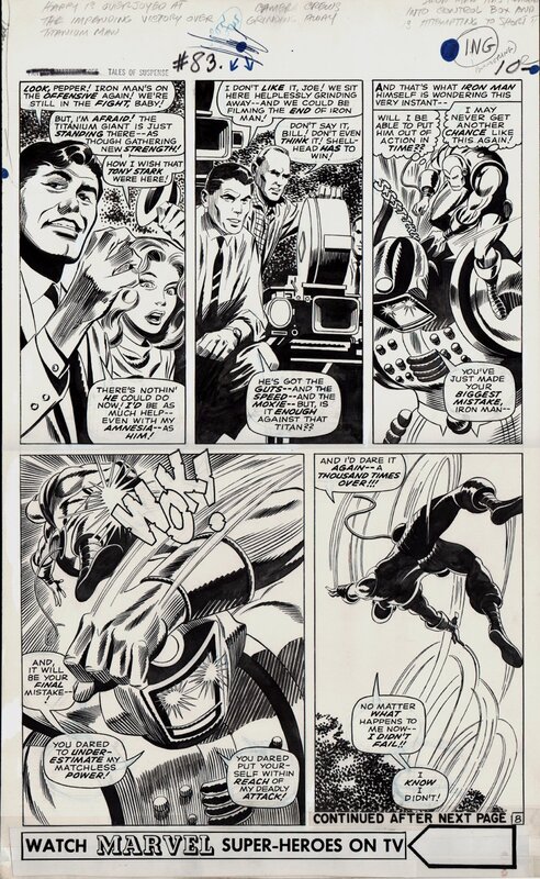 Gene Colan, Iron MAN - Tales Of Suspense 83 page 8 - Comic Strip