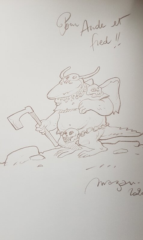 Dédicace de Mazan dans Donjon Monsters tome 1 - Sketch