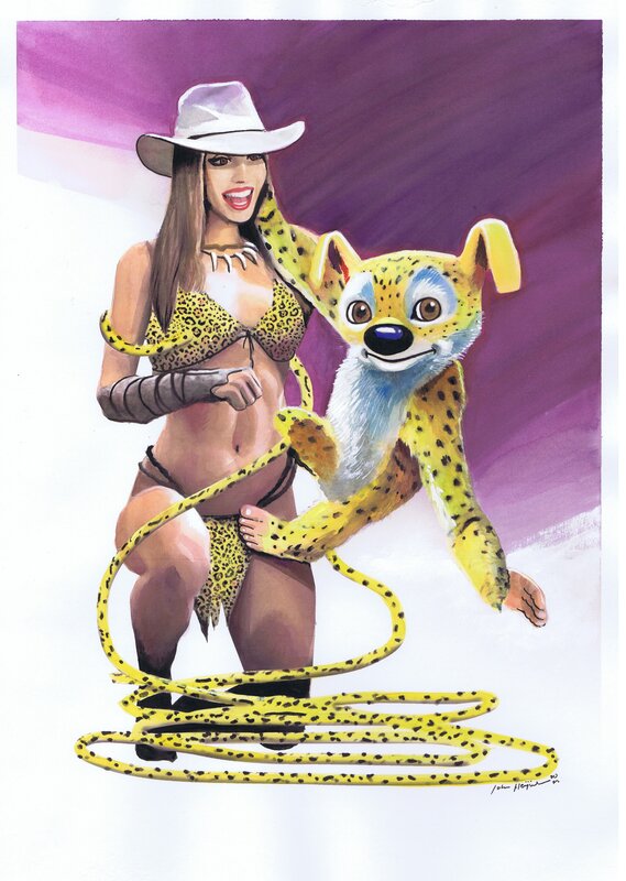 Marsupilami par John Heijink - Illustration originale