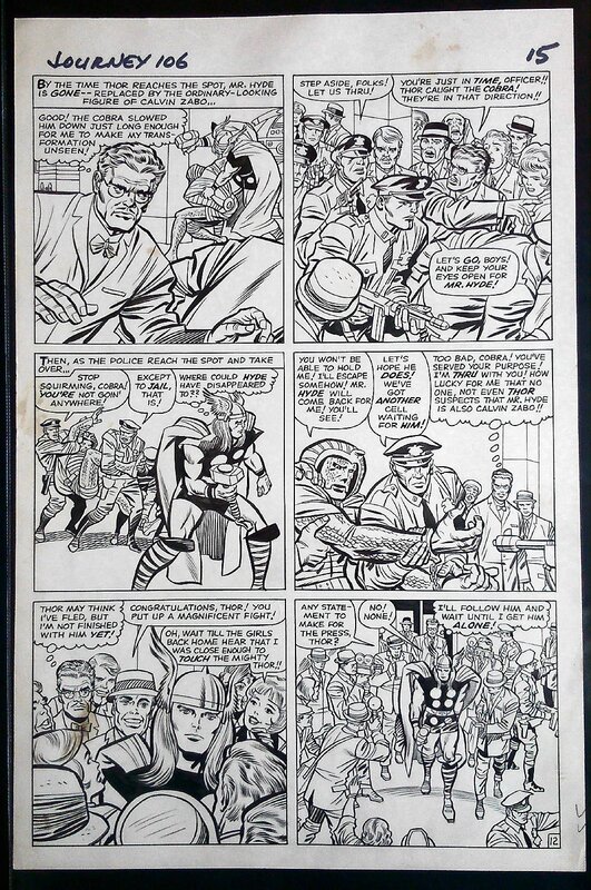 Jack Kirby, Thor journey into Mystery - Planche originale
