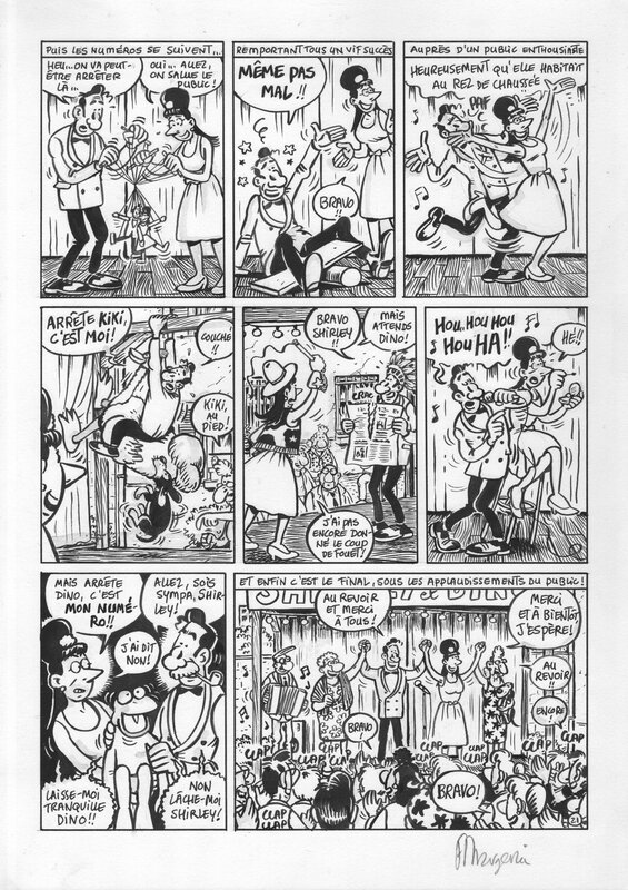 Frank Margerin, Shirley et Dino (planche 21) - Planche originale