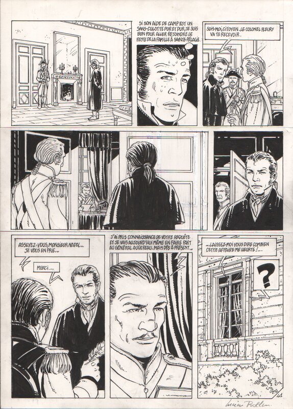 Lucien Rollin, Frank Giroud, Le Décalogue - Les Fleury-Nadal (Ninon - planche 41) - Planche originale