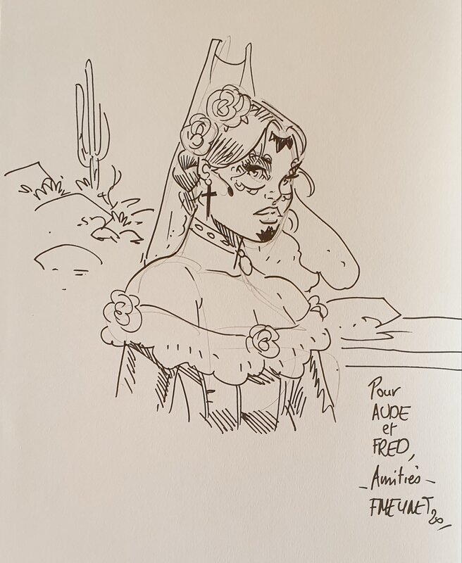 Dédicace de Meynet dans Sauvage tome 5 - Sketch