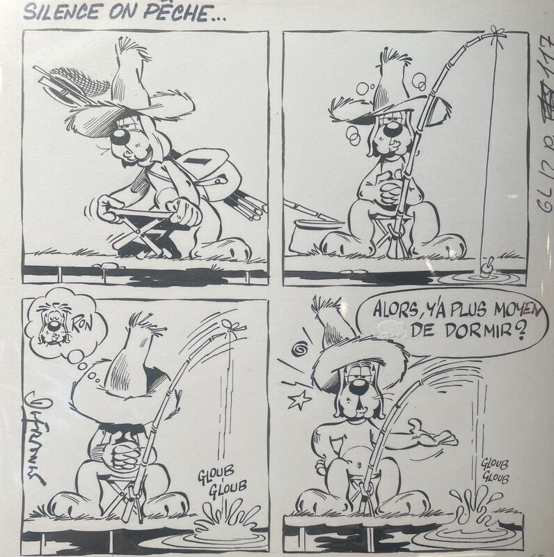 Gai Luron par Henri Dufranne, Gotlib - Planche originale