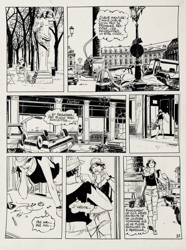 Paul Gillon, La Survivante #1 - Planche originale