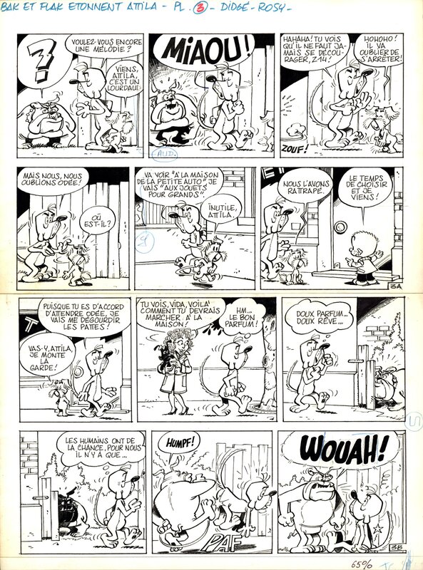For sale - Didgé, Maurice Rosy, Derib, Didgé : Attila tome 5 planche 3 - Comic Strip