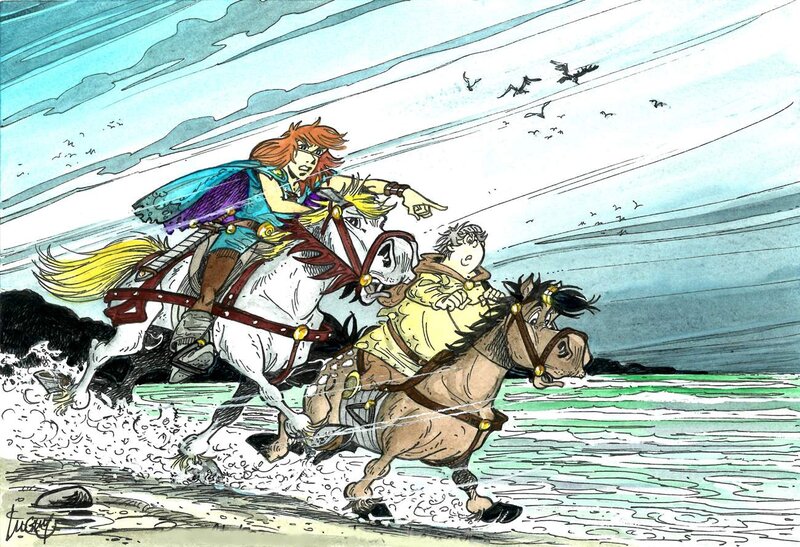 Percevan: l'Arrivée by Philippe Luguy - Original Illustration