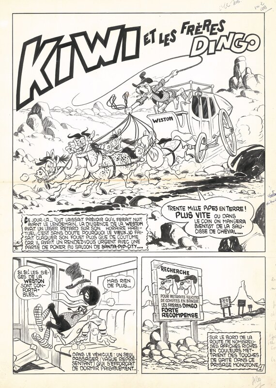 Cézard, Kiwi et les frères Dingo - Comic Strip