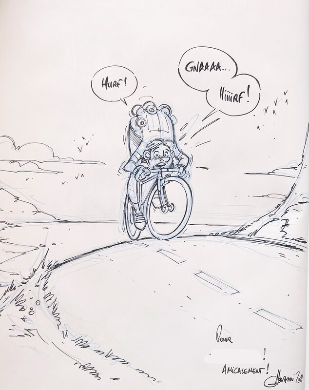 Cédric Ghorbani, Laurent Panetier, Les Cyclistes (tome 2) - Dédicace