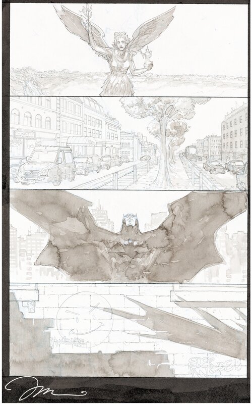 Batman Europa #1 par Jim Lee, Giuseppe Camuncoli - Planche originale