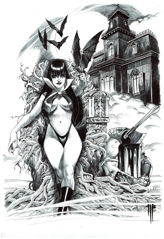 For sale - Vampirella by Philippe Bringel - Original Illustration