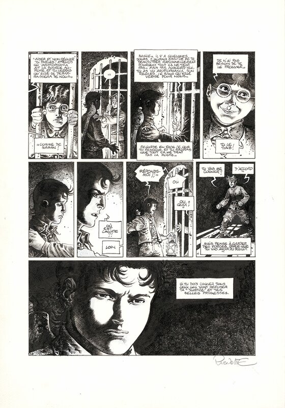 En vente - Joël Parnotte, Aristophania - La montagne Rouge - Planche originale