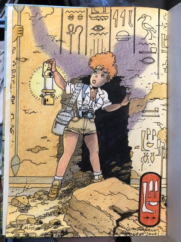 Superbe commission de Wasterlain pour Jeannette Pointu - Sketch