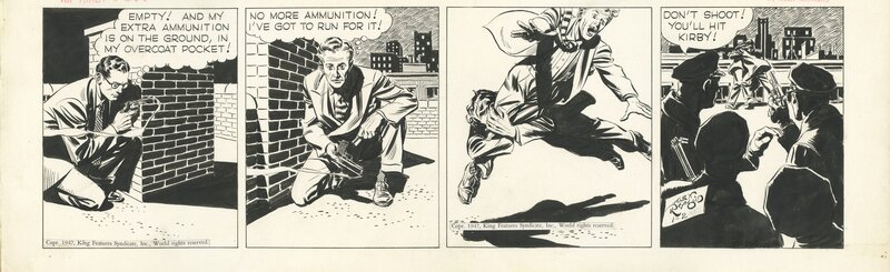 Alex Raymond, Rip Kirby 1948.01.02 - Planche originale