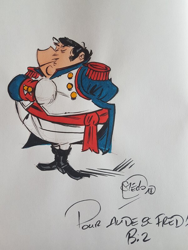 Dédicace de Stédo dans Napoléon tome 1 - Sketch