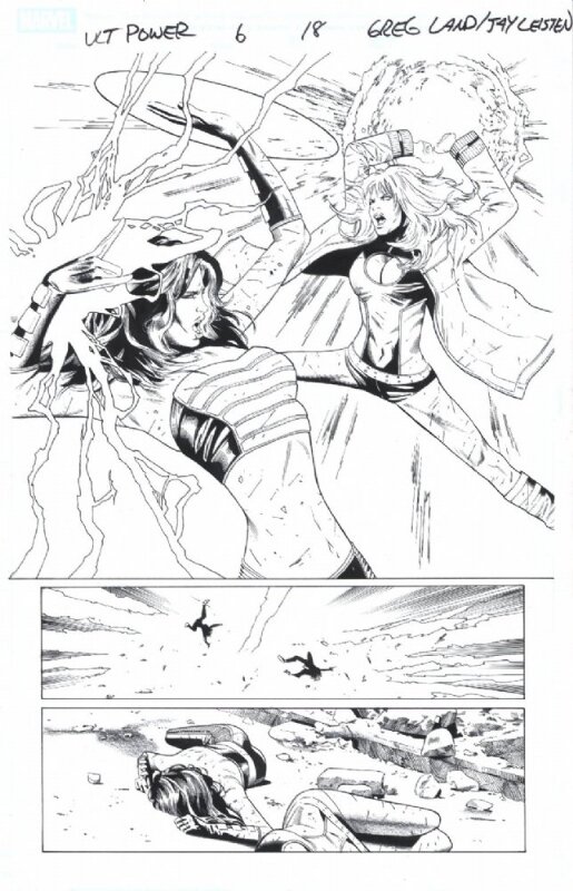 Greg Land, Jay Leisten, Ultimate Power #6, pag.18 - Planche originale