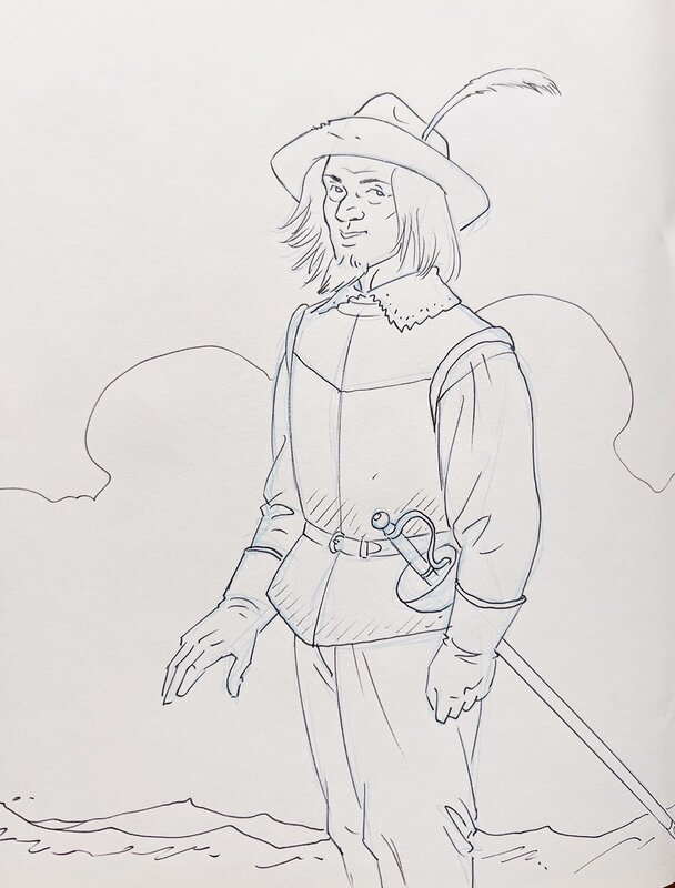 Hidalgos (tome 2) by Michel Pierret - Sketch