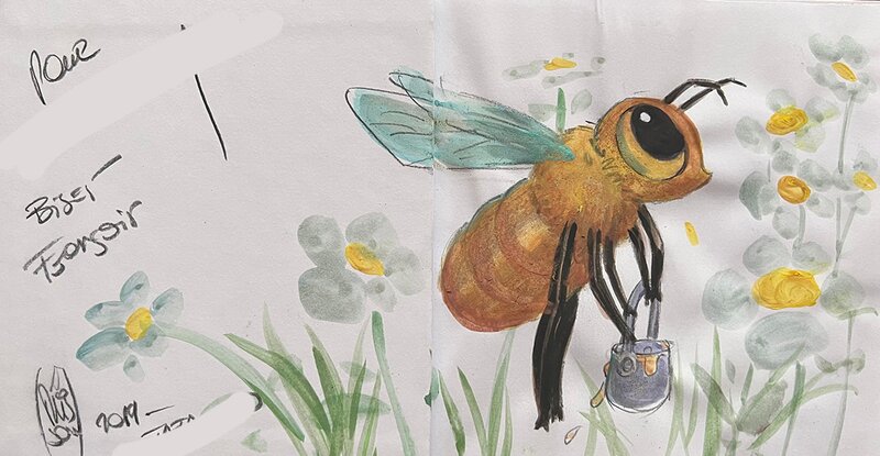 François Plisson, Nabeille la petite abeille - Dédicace
