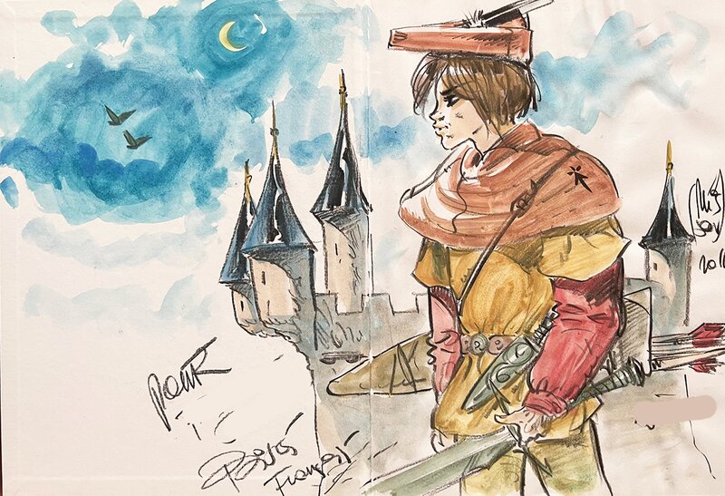 François Plisson, Hélène Cornen, Tristan le menestrel (tome 1) - Sketch