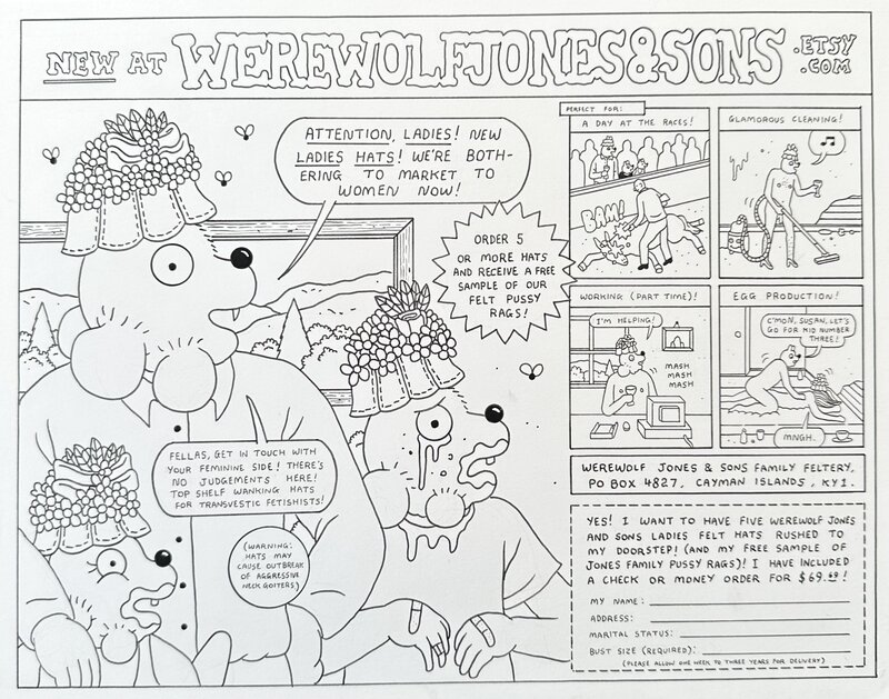 Simon Hanselmann, Werewolf Jones and Sons Summer Fun - Inside Back Cover - Comic Strip