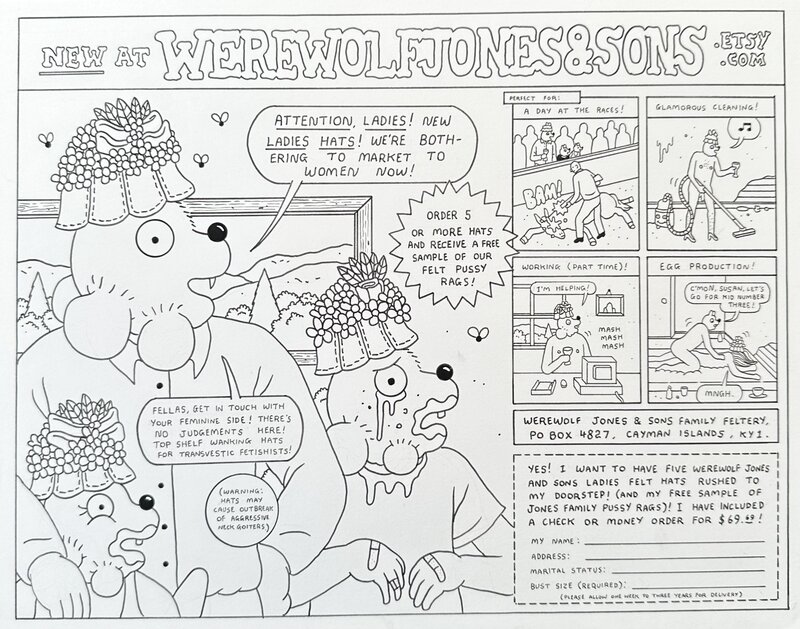 Simon Hanselmann, Werewolf Jones and Sons Summer Fun - Inside Back Cover - Planche originale