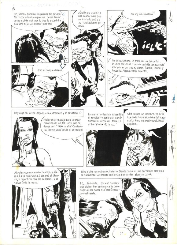 For sale - Eduardo Risso - El Guardaespaldas page 6 - Comic Strip